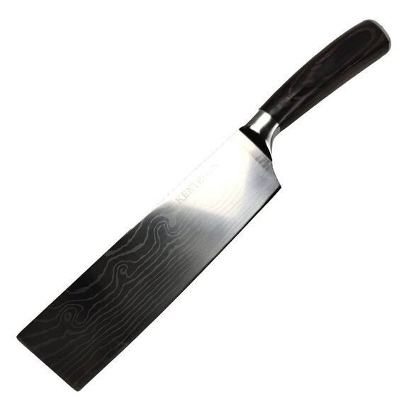 KENTROON 7-Inch Professional Nakiri Knife High Carbon Stainless Steel W/ Sheath - Picture 1 of 9